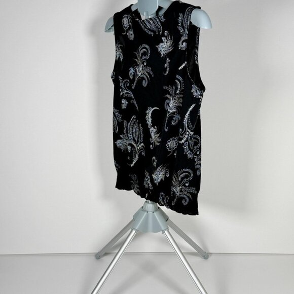 Apostrophe Stretch Dressy Black Top - Picture 4 of 6